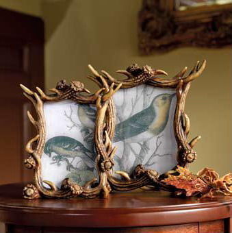 歐美風(fēng)格樹脂鹿角相框 融合自然與工藝的日用品新寵